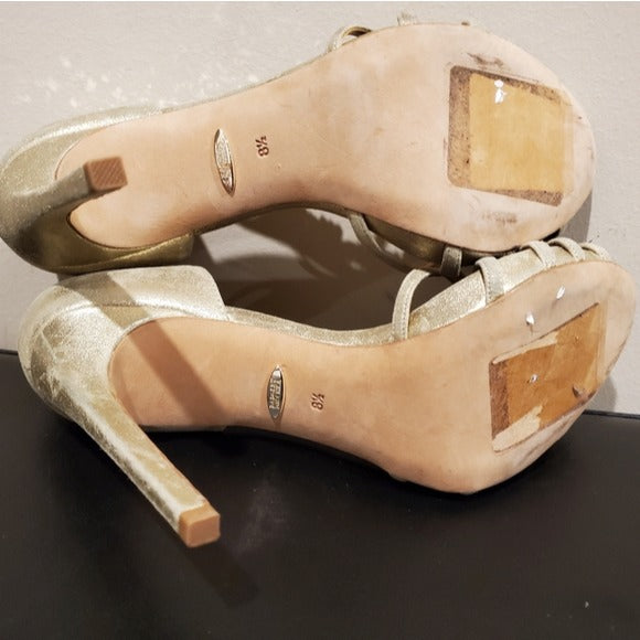 Badgley Mischka Emma II Embellished Sandal SZ 8.5