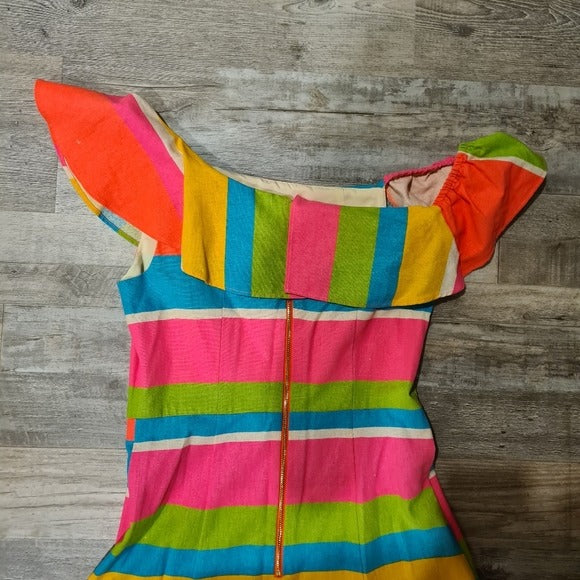 Julie Brown Colorblock Dress SZ 2
