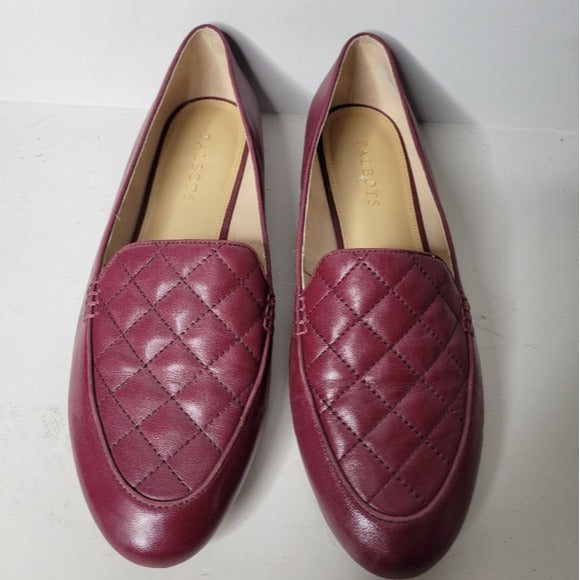 Talbots Ryan Quilted Loafers SZ 10
