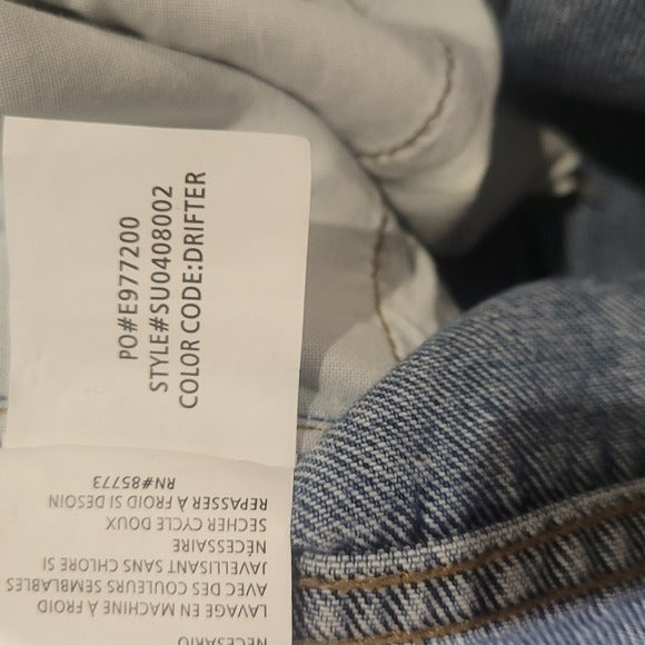 O’Neill Angus Ripped High Waist Denim Shorts SZ 31