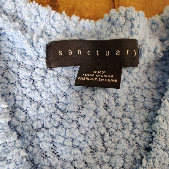 Sanctuary V-Neck Teddy Sweater SZ XXS