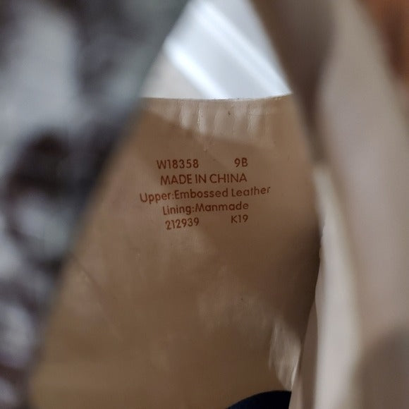 Cole Haan Philomino Snake Print Wedge Sandals SZ 9