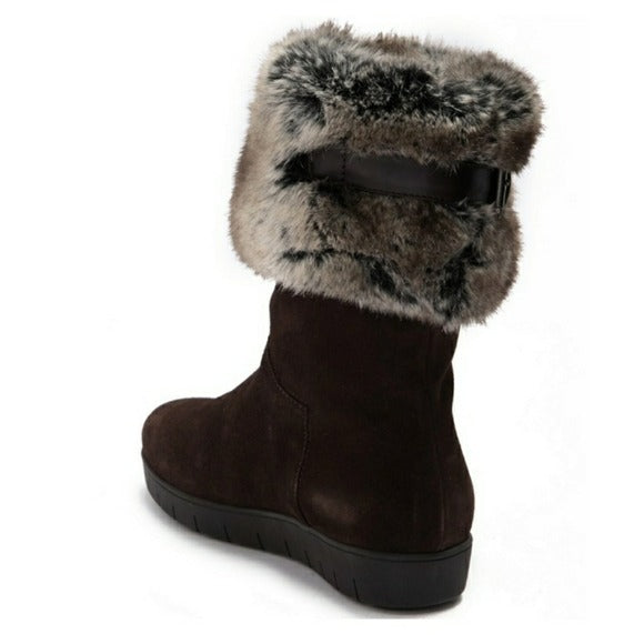 Aqualtalia Walda Fur Trimmed Boot SZ 6