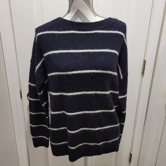 J Crew Alpaca Navy Blue Crewneck Sweater SZ XS