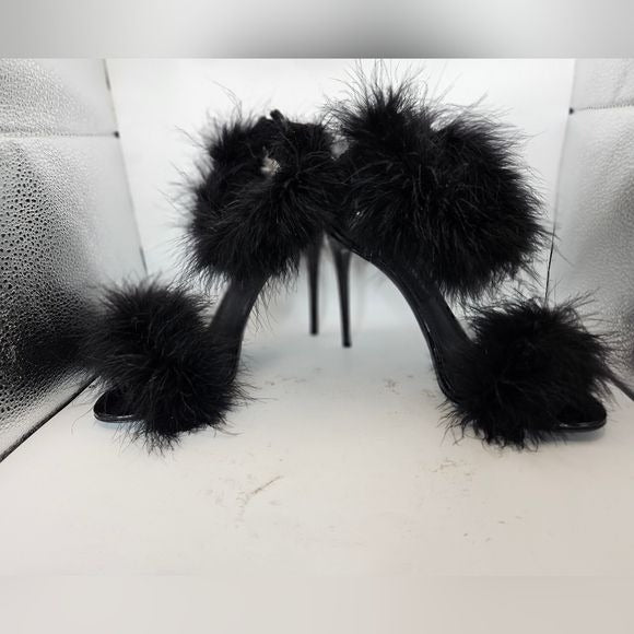 Dolce & Gabbana Marabou Sandals SZ 40.5