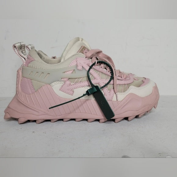 OFF-WHITE™Odsy-1000 Mesh & Leather Exaggerated-Sole Sneakers SZ 40