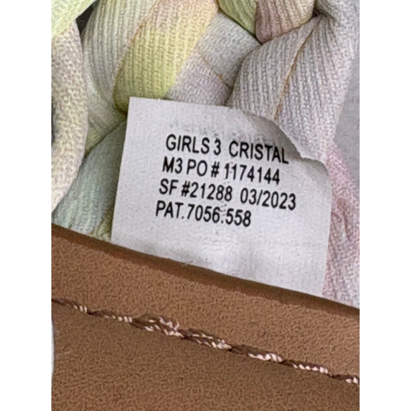 Dolce Vita Kids Cristal Rhinestone Braided Slides SZ 3M