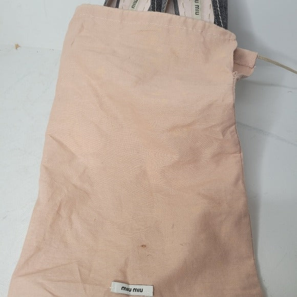 Miu Miu Denim Peep Toe Denim Platform Pumps SZ 40.5