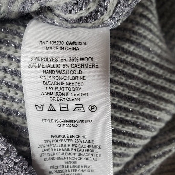 Joie Cicilia Metallic Raglan Sweater SZ Med
