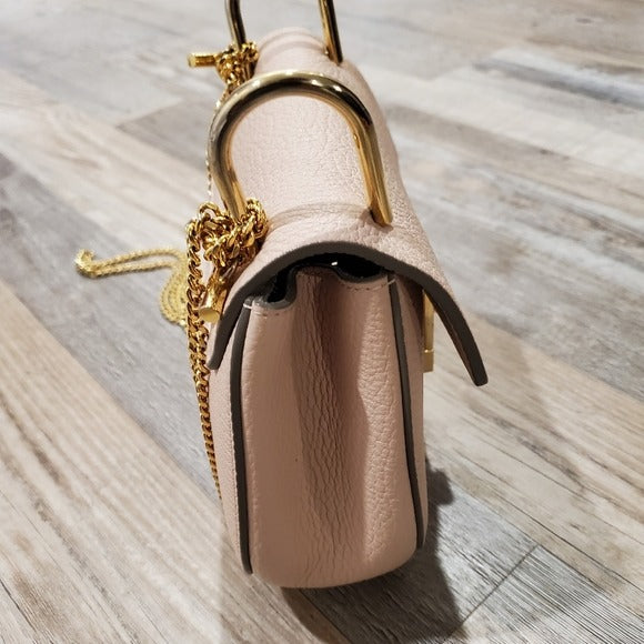 Chloe Grained Lambskin Drew Mini Shoulder Bag