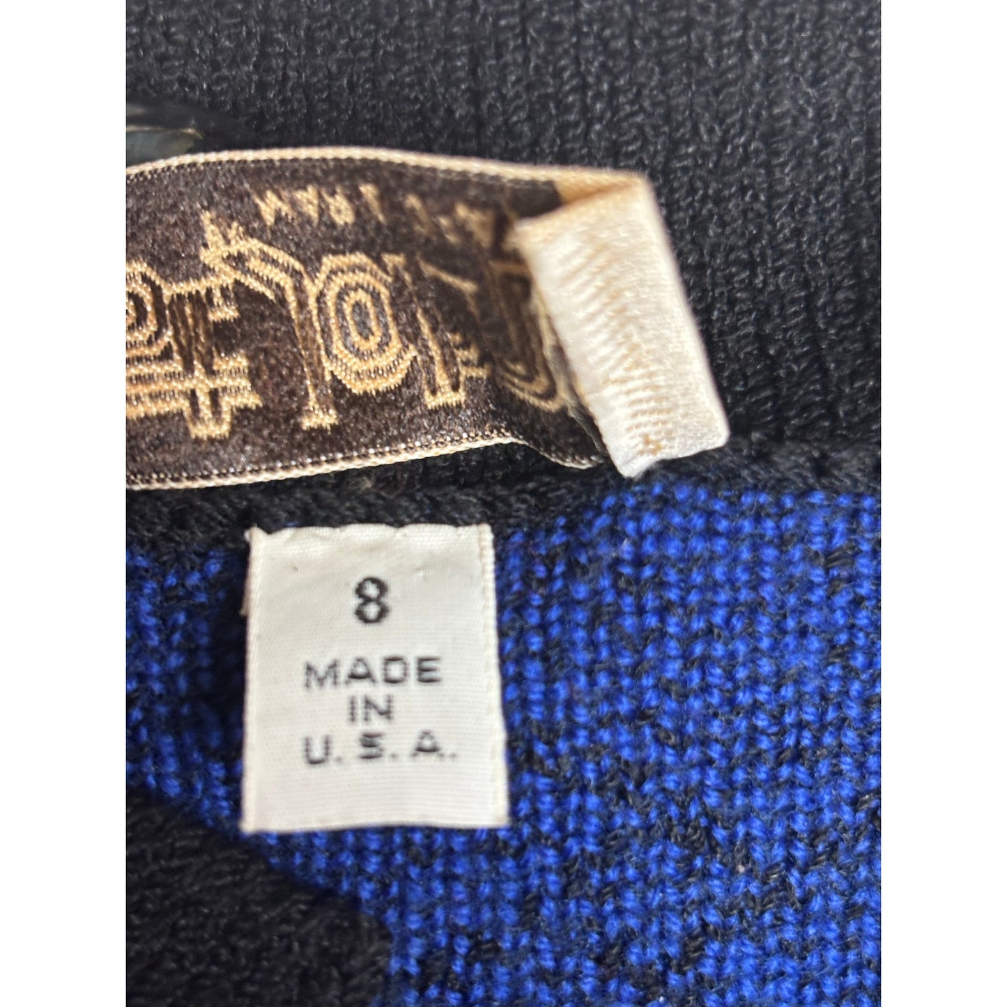 St. John by Marie Gray Geometric Santana Knit Button Jacket SZ 8