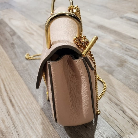 Chloe Grained Lambskin Drew Mini Shoulder Bag