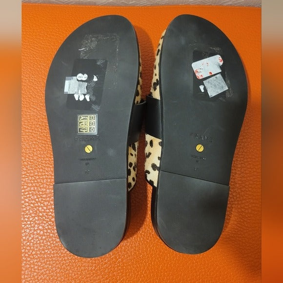 Frame Loafer Genuine Calf Hair Mule SZ 37