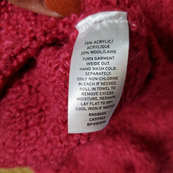 BP Funnel Neck Boucle Sweater SZ Small