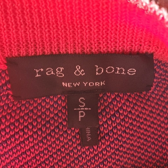 Rag & Bone Women's Ridley Pullover in Gingham Cotton Blend SZ SP