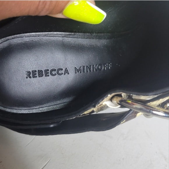 Rebecca Minkoff Sallest Too Block Heel Mules SZ 7.5