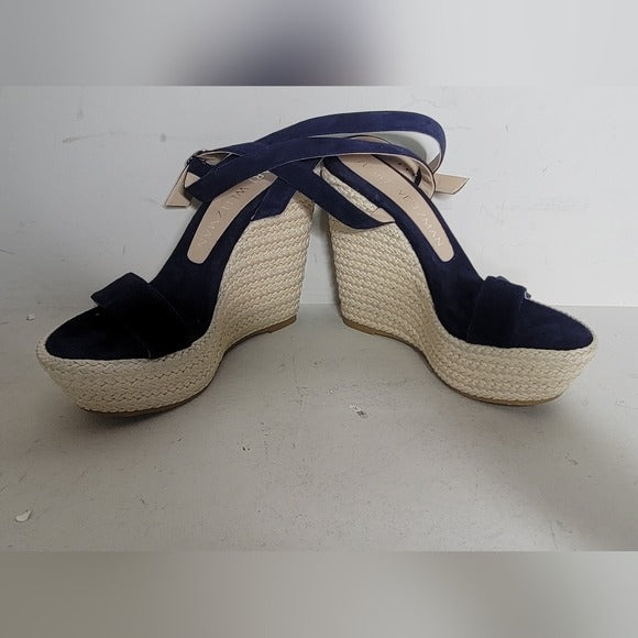Stuart Weitzman Alex Platform Wedge Sandal SZ 8