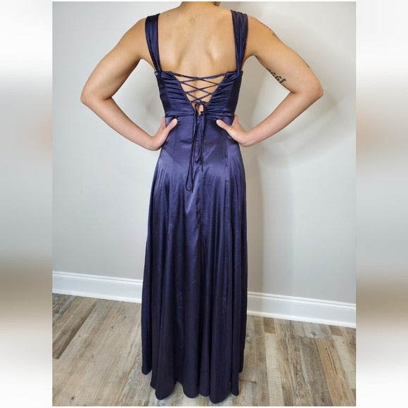 Sequin Hearts Satin Dress SZ 1