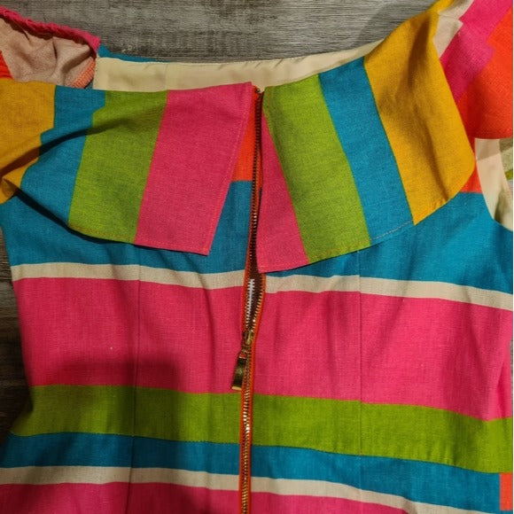 Julie Brown Colorblock Dress SZ 2