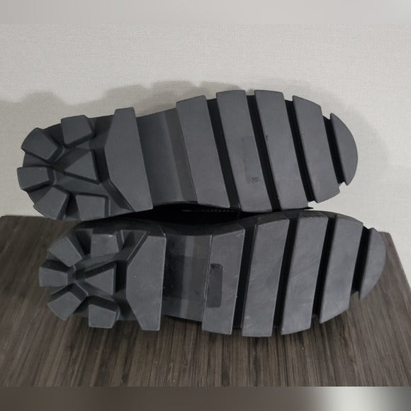 Kelsi Dagger Burke Black Lug Sole Loafer SZ 6.5