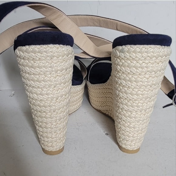 Stuart Weitzman Alex Platform Wedge Sandal SZ 8