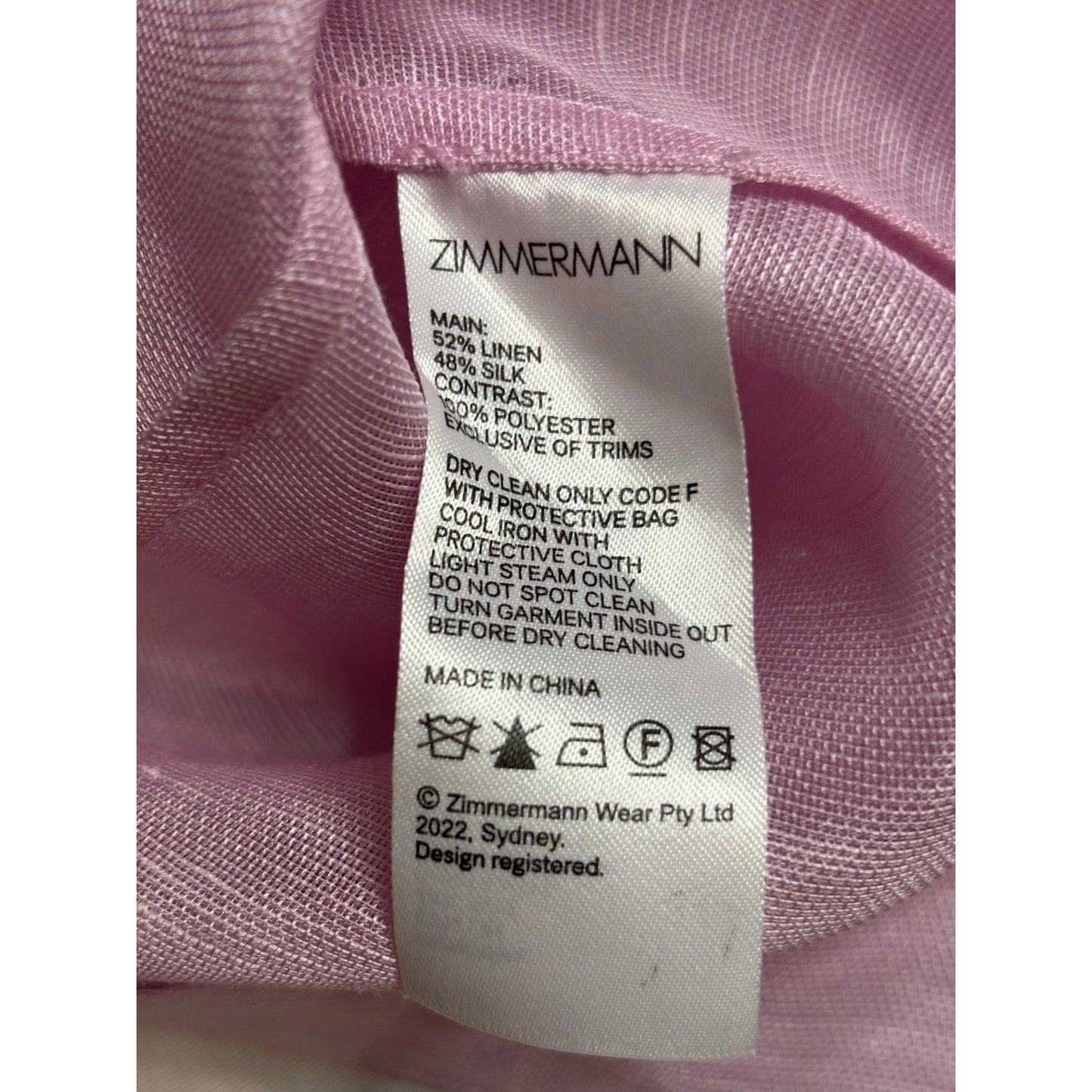 Zimmermann High Tide Appliqué Flower Body Shirt SZ 2