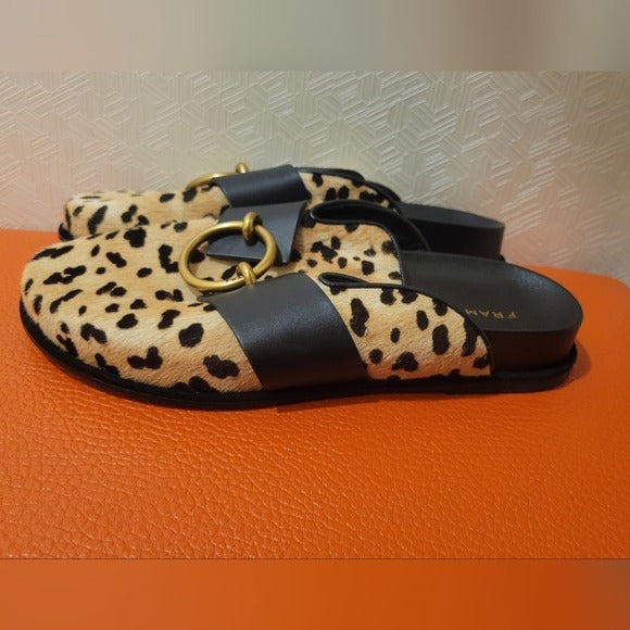 Frame Loafer Genuine Calf Hair Mule SZ 37