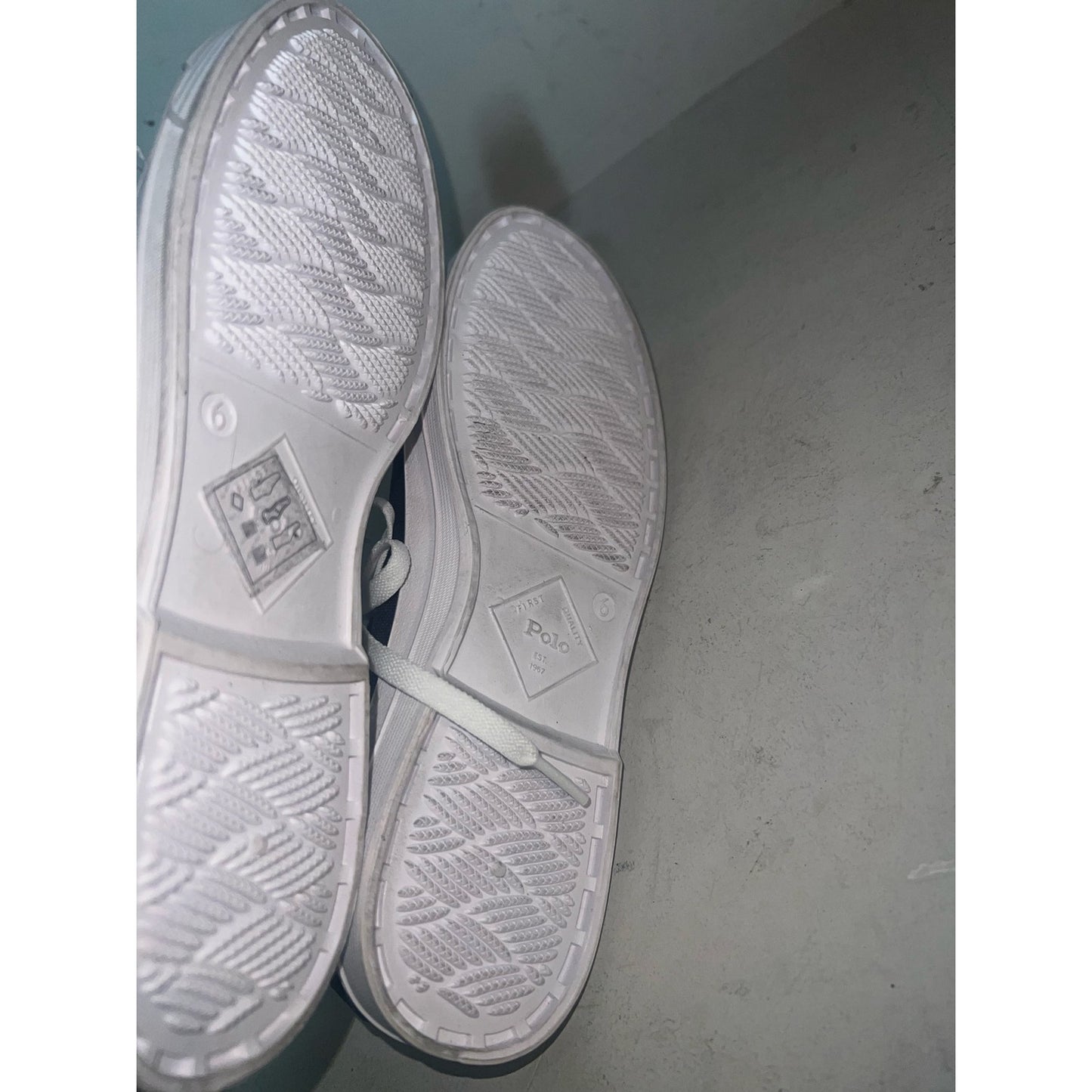 Polo Ralph Lauren Essence 100 Canvas Cap-Toe Sneakers SZ 6