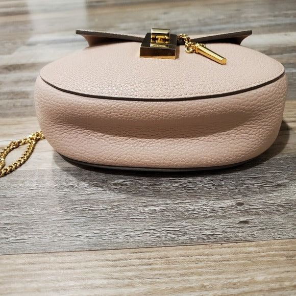 Chloe Grained Lambskin Drew Mini Shoulder Bag
