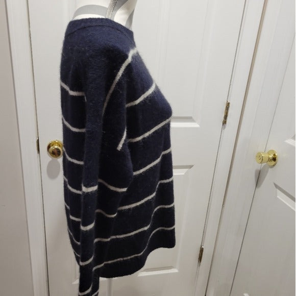 J Crew Alpaca Navy Blue Crewneck Sweater SZ XS