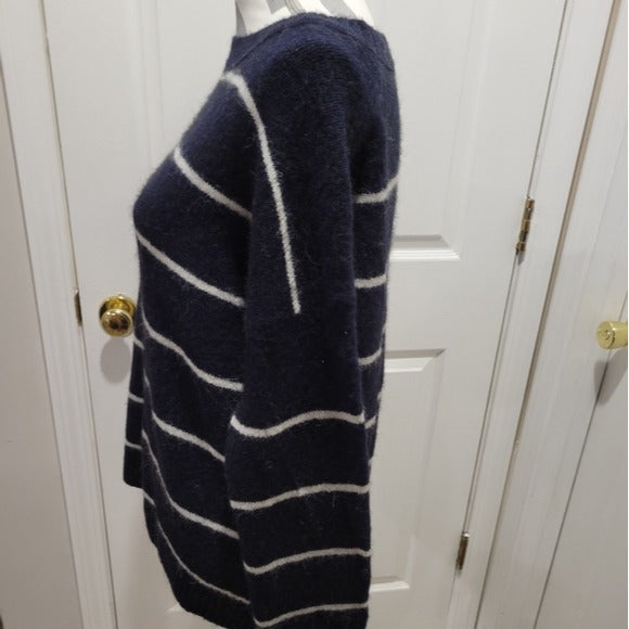 J Crew Alpaca Navy Blue Crewneck Sweater SZ XS
