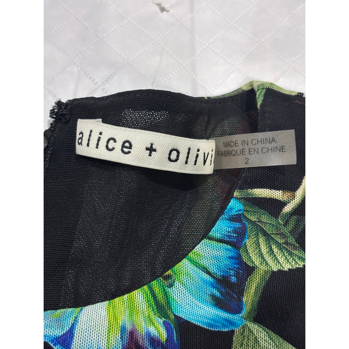 Alice + Olivia Delora Flare Mini Dress SZ 2