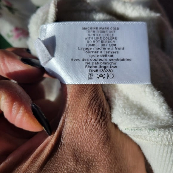 Pam & Gela Imagine Sweatshirt in Vanilla Bean SZ XS