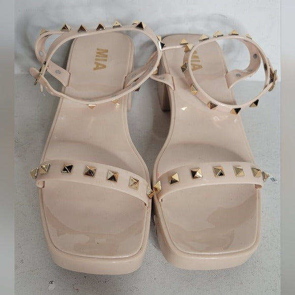 Mia Indi Platform Jelly Sandals SZ 9