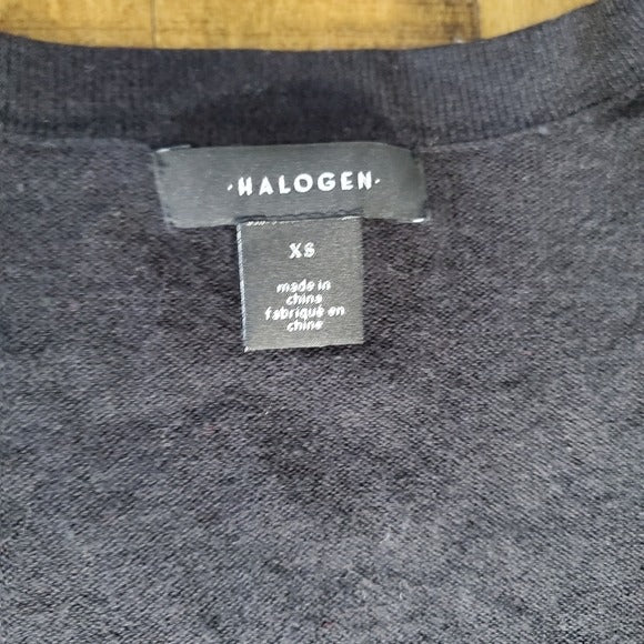 Halogen Faux Wrap Sweater SZ XS