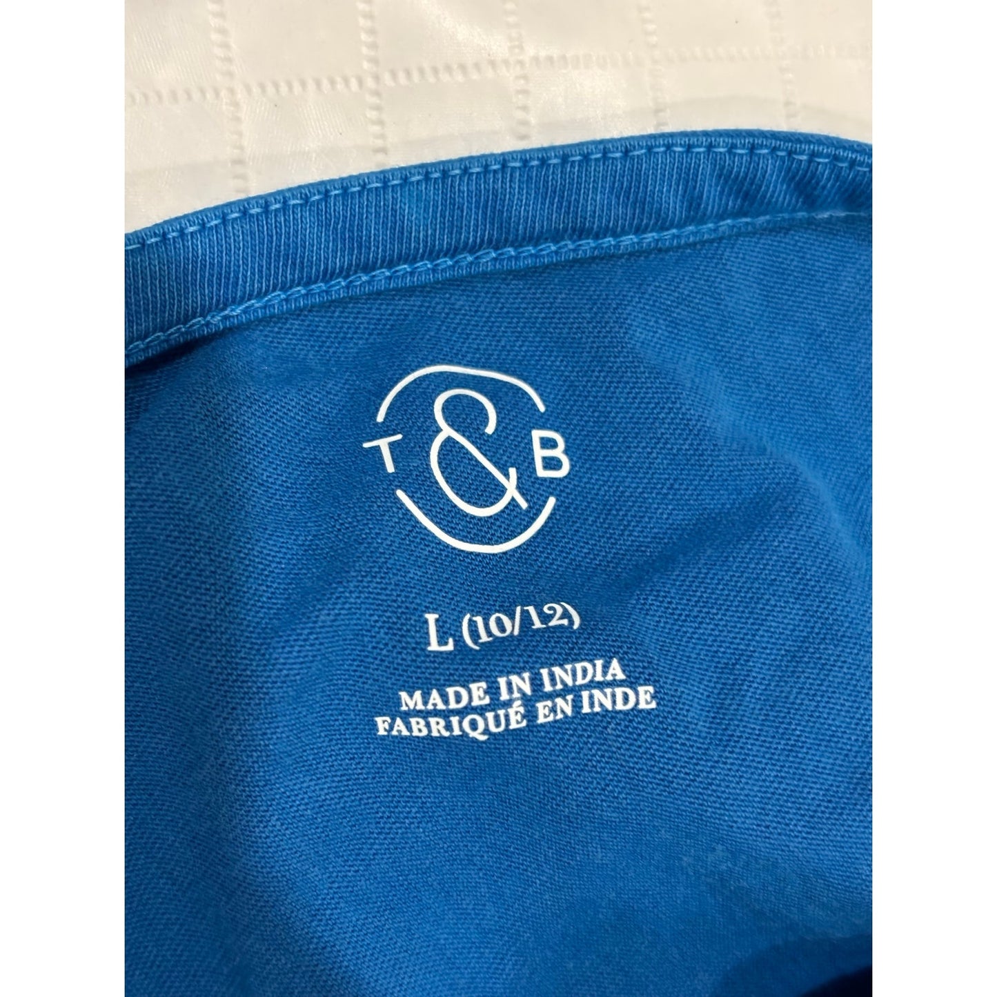 T&B Blue Romper SZ L 10/12
