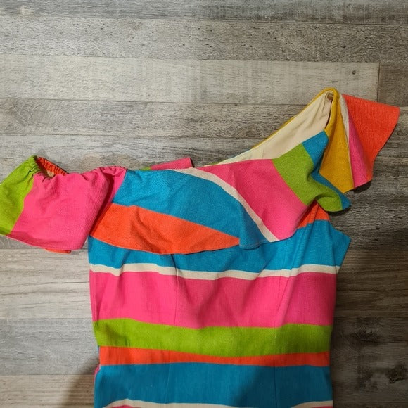 Julie Brown Colorblock Dress SZ 2