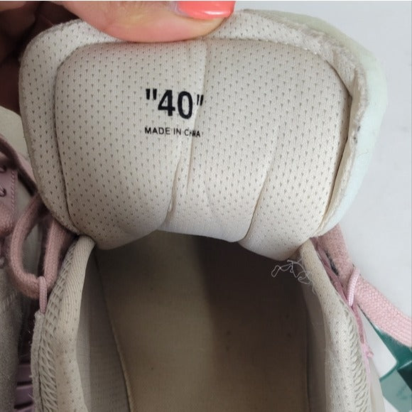 OFF-WHITE™Odsy-1000 Mesh & Leather Exaggerated-Sole Sneakers SZ 40