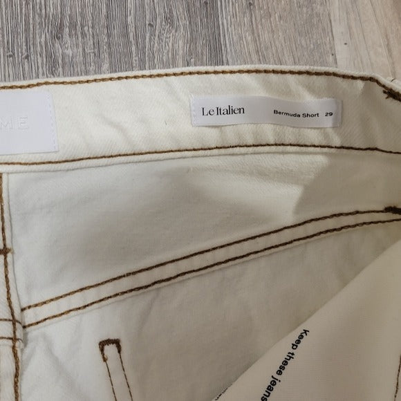 FRAME Le Italien Bermuda Denim Shorts SZ 29