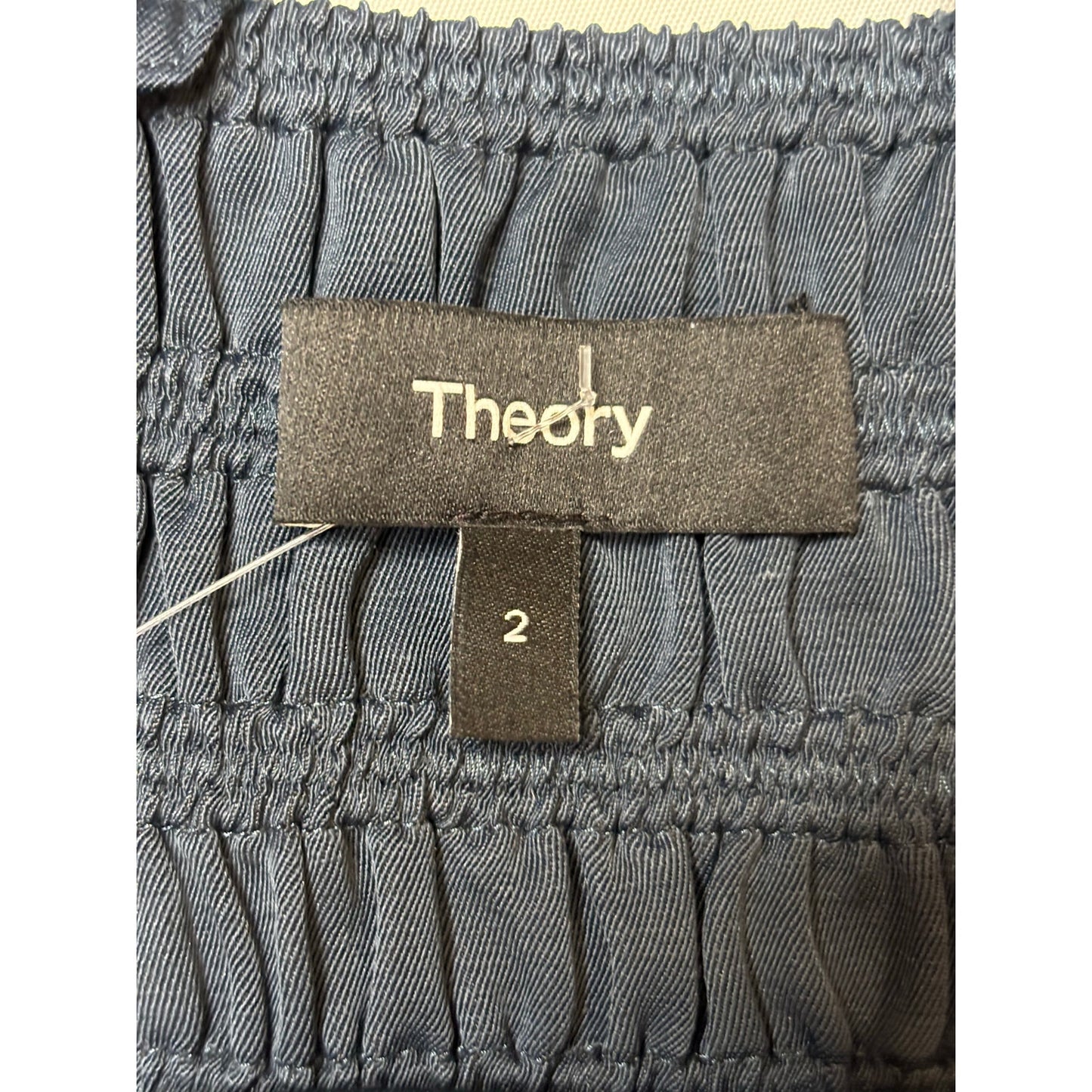 Theory Crossback Linen Blend Midi Dress SZ 2