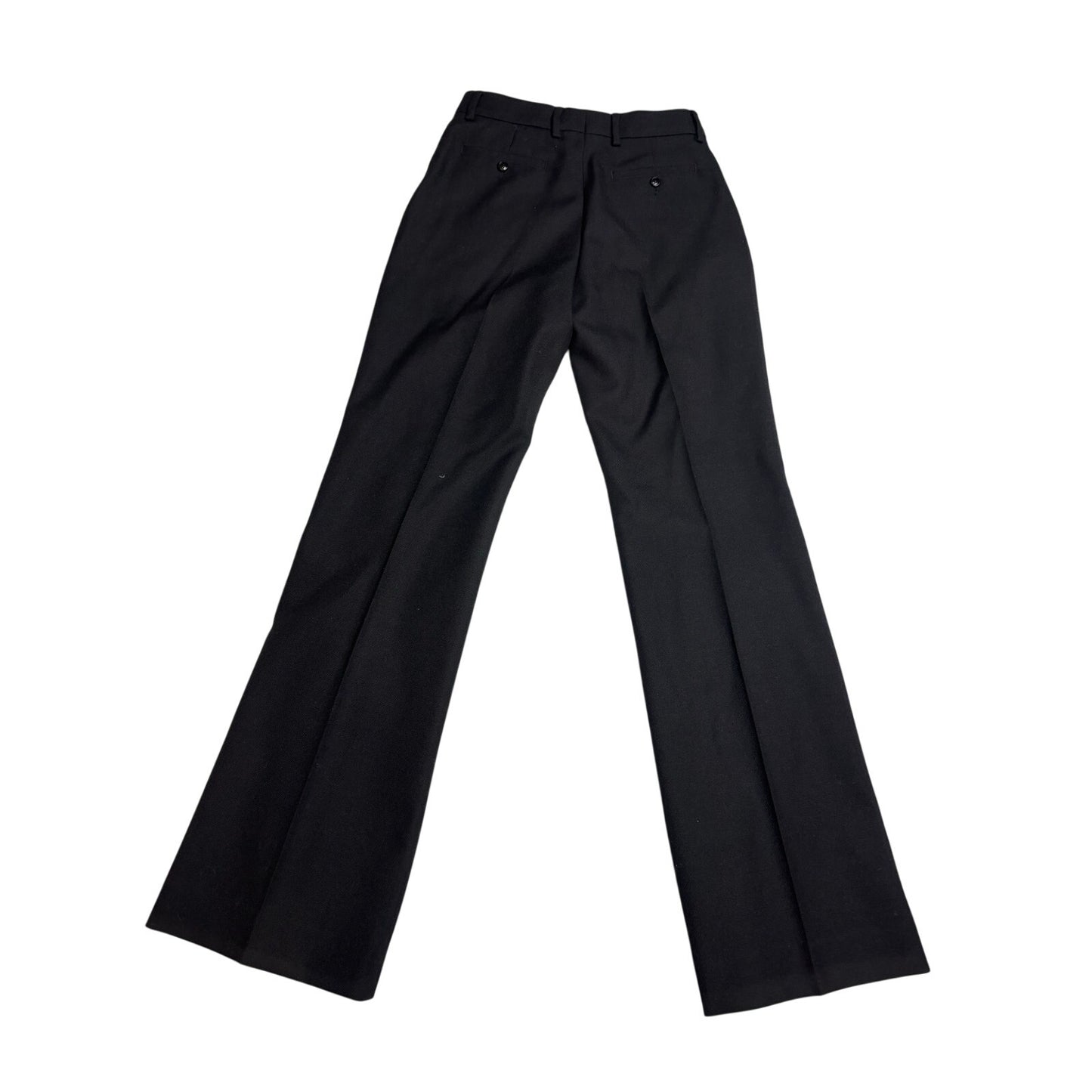 AMI Paris Alexandre Mattiussi Virgin Wool Trousers Black EU38 US6