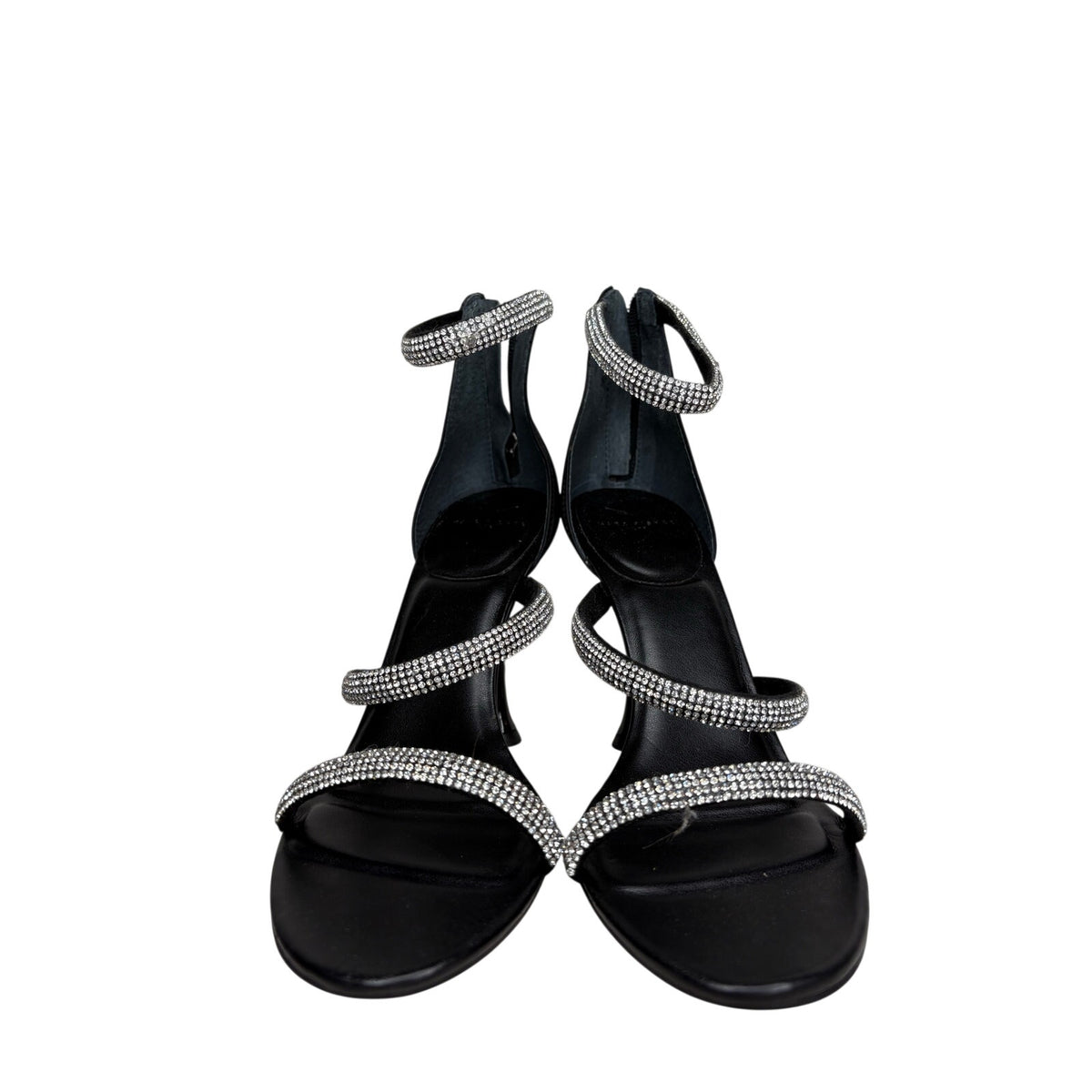 Marc Fisher LTD Carita Rhinestone Strappy Heels SZ 8M