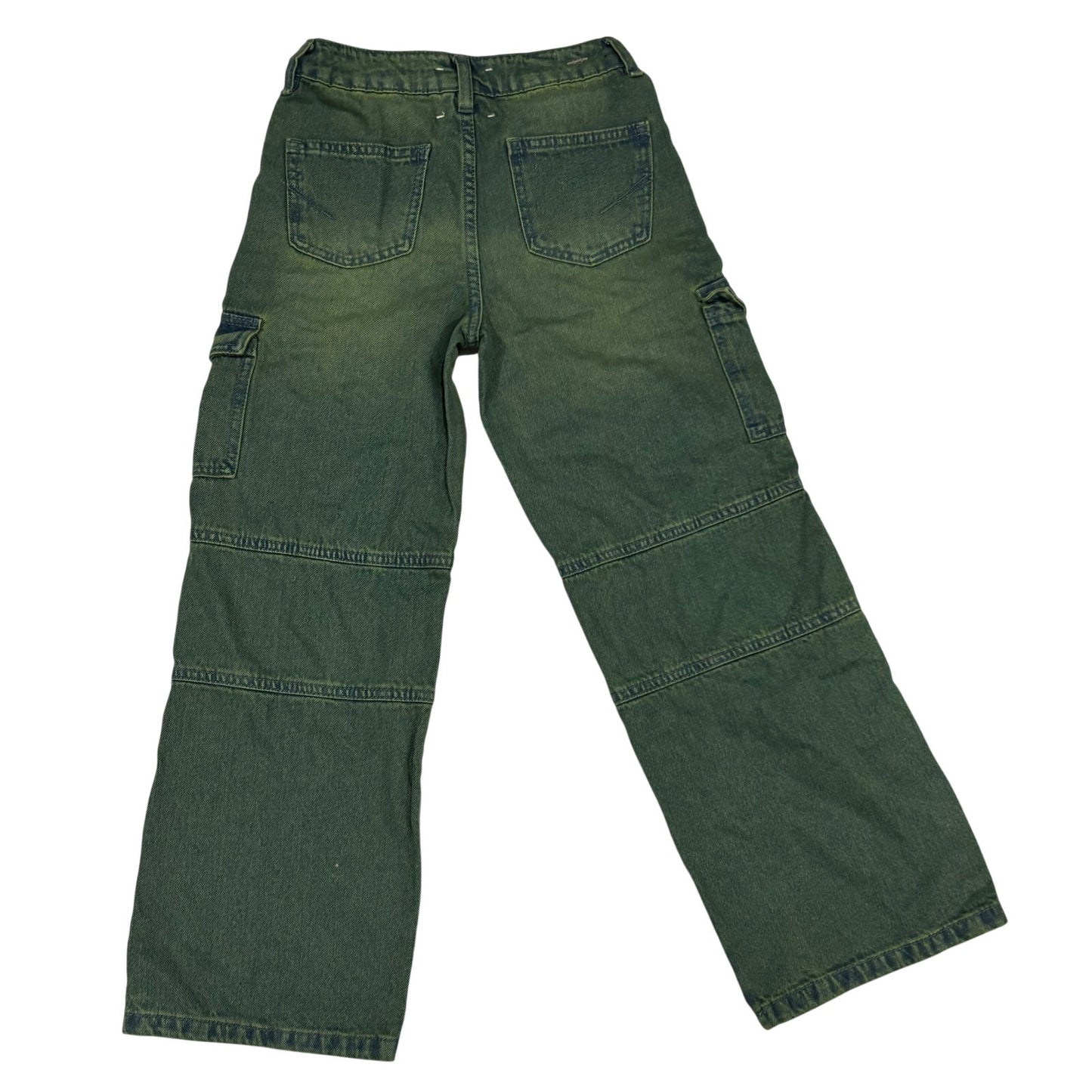 Habitual Girl Overdyed Wide Leg Cargo Jeans SZ 7/8