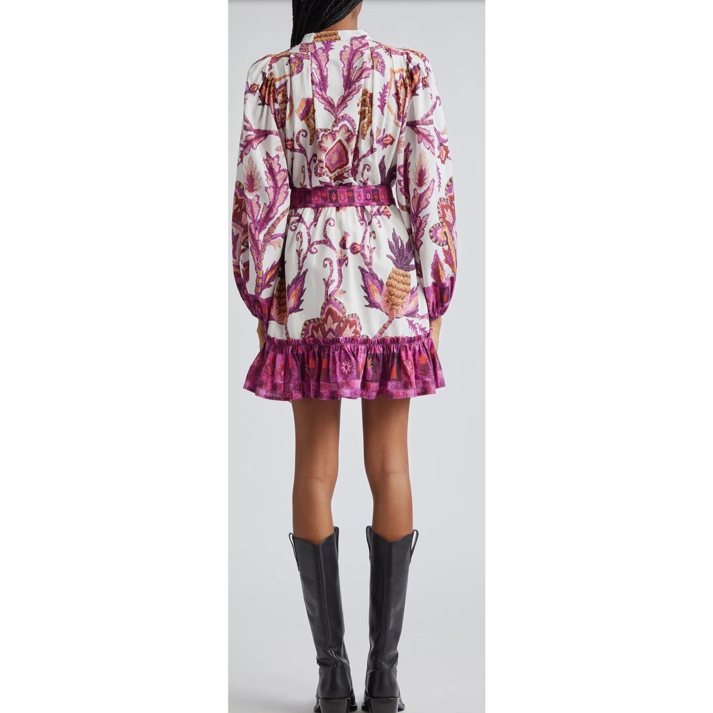 Farm Rio Sunset Tapestry Shirtdress SZ XS