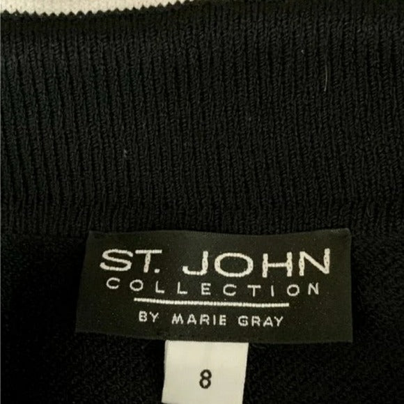 ST. JOHN Collection Women's Button Front Cardigan SZ 8