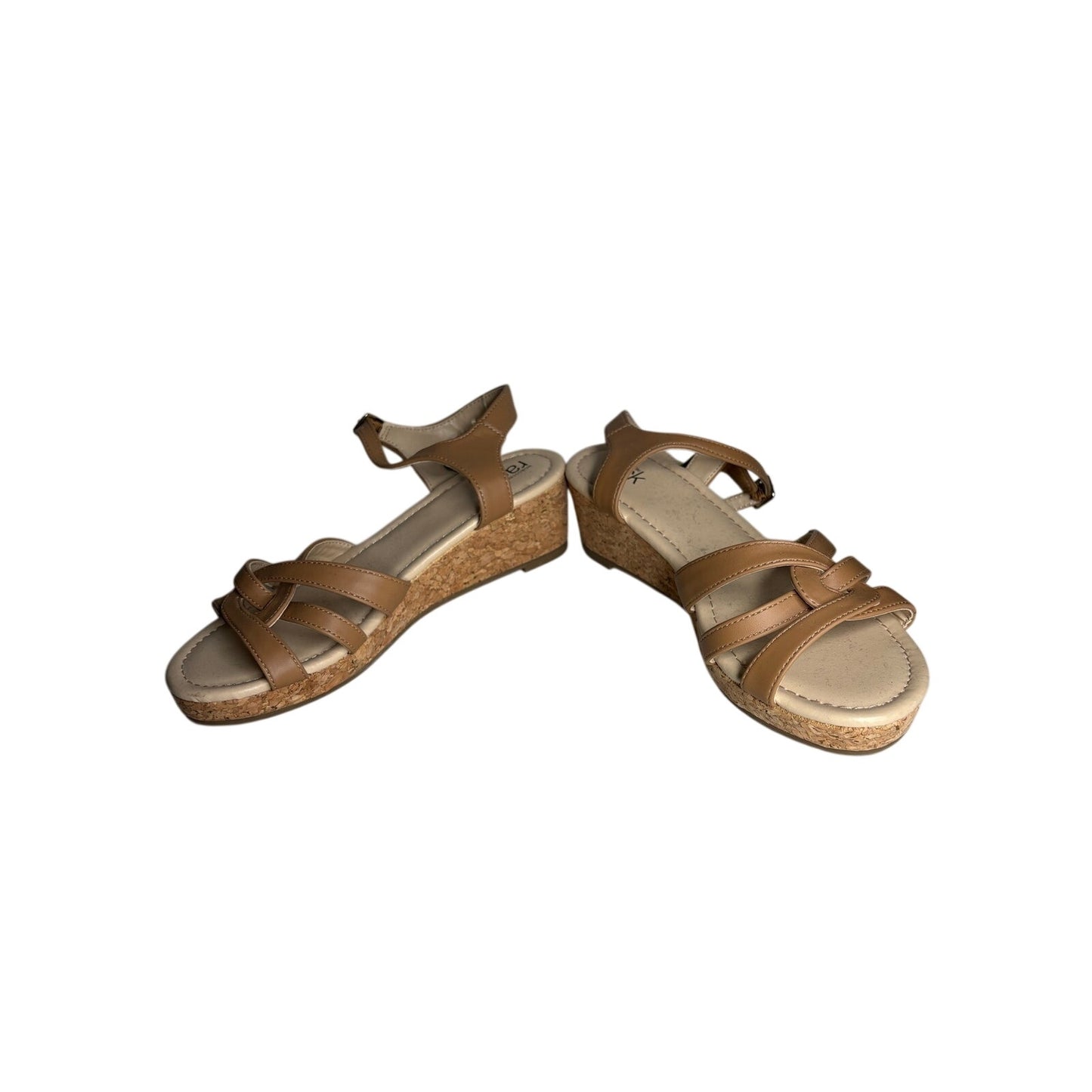 Nordstrom Rack Kids Jackie Cork Wedge Sandals SZ 4M