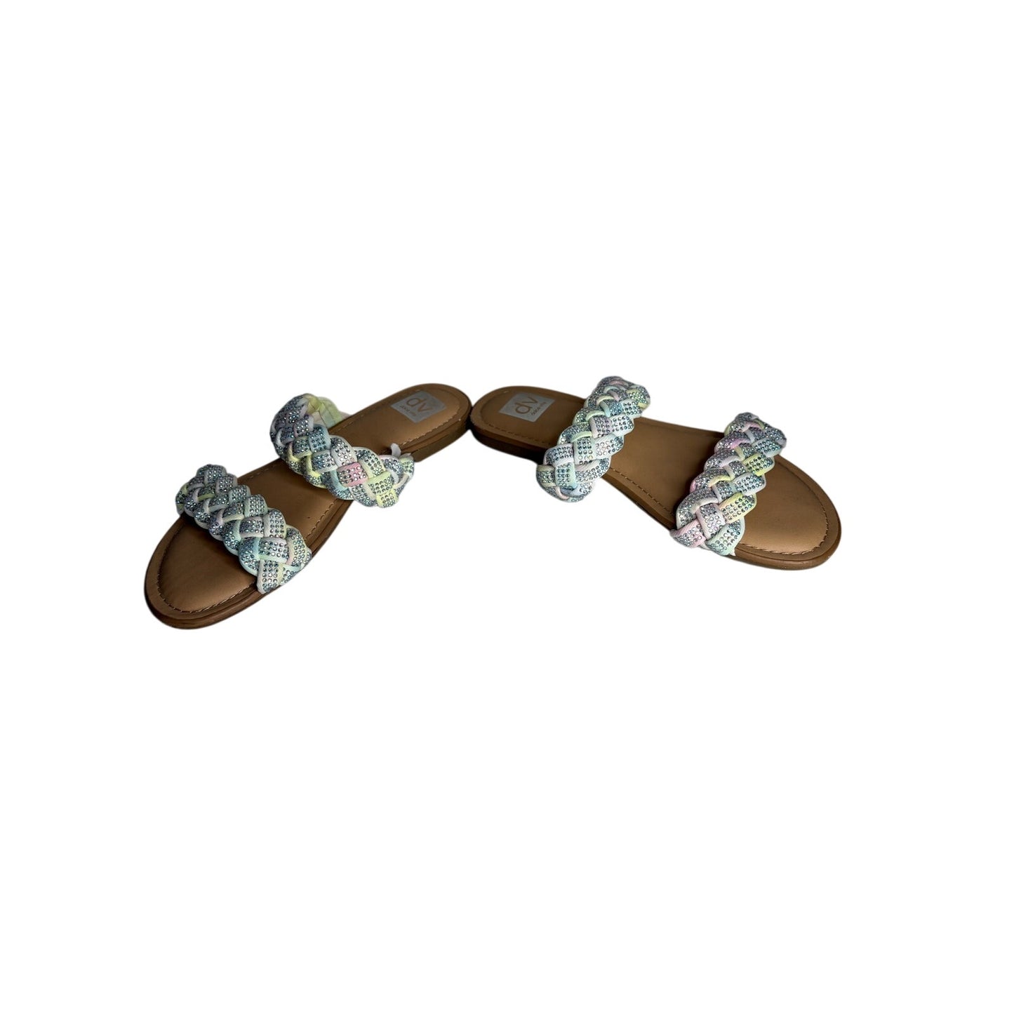 Dolce Vita Kids Cristal Rhinestone Braided Slides SZ 3M