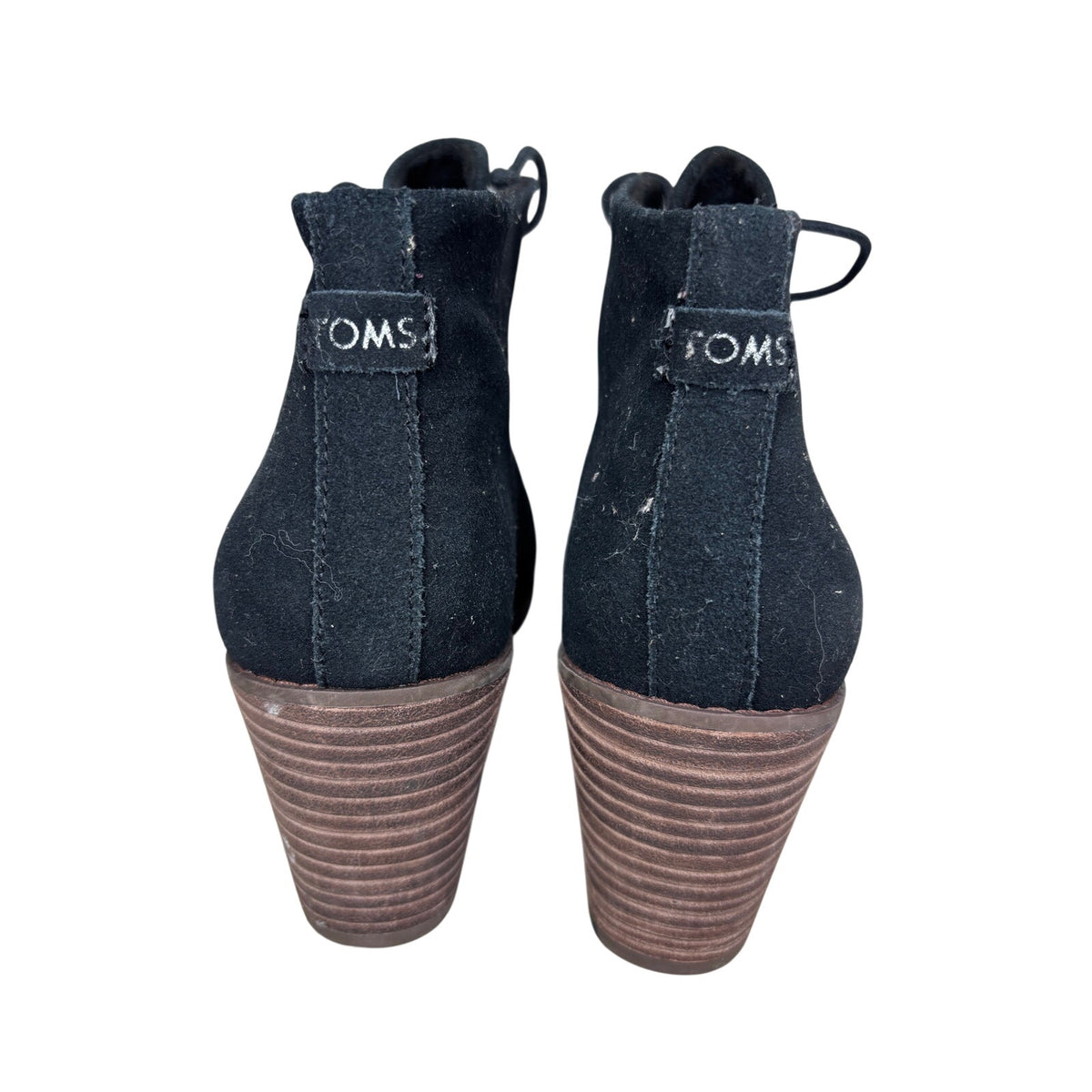 TOMS Hyde Suede Wedge Ankle Boots SZ 9.5