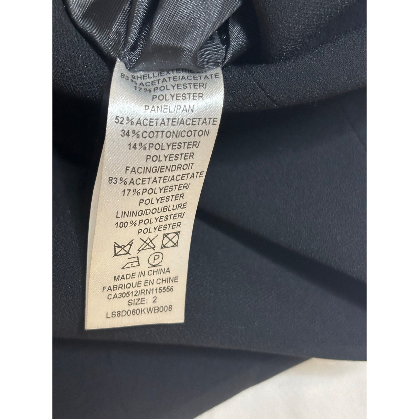 PORTS 1961 Black Metallic Trim Cap Sleeve Sheath Dress Size 2