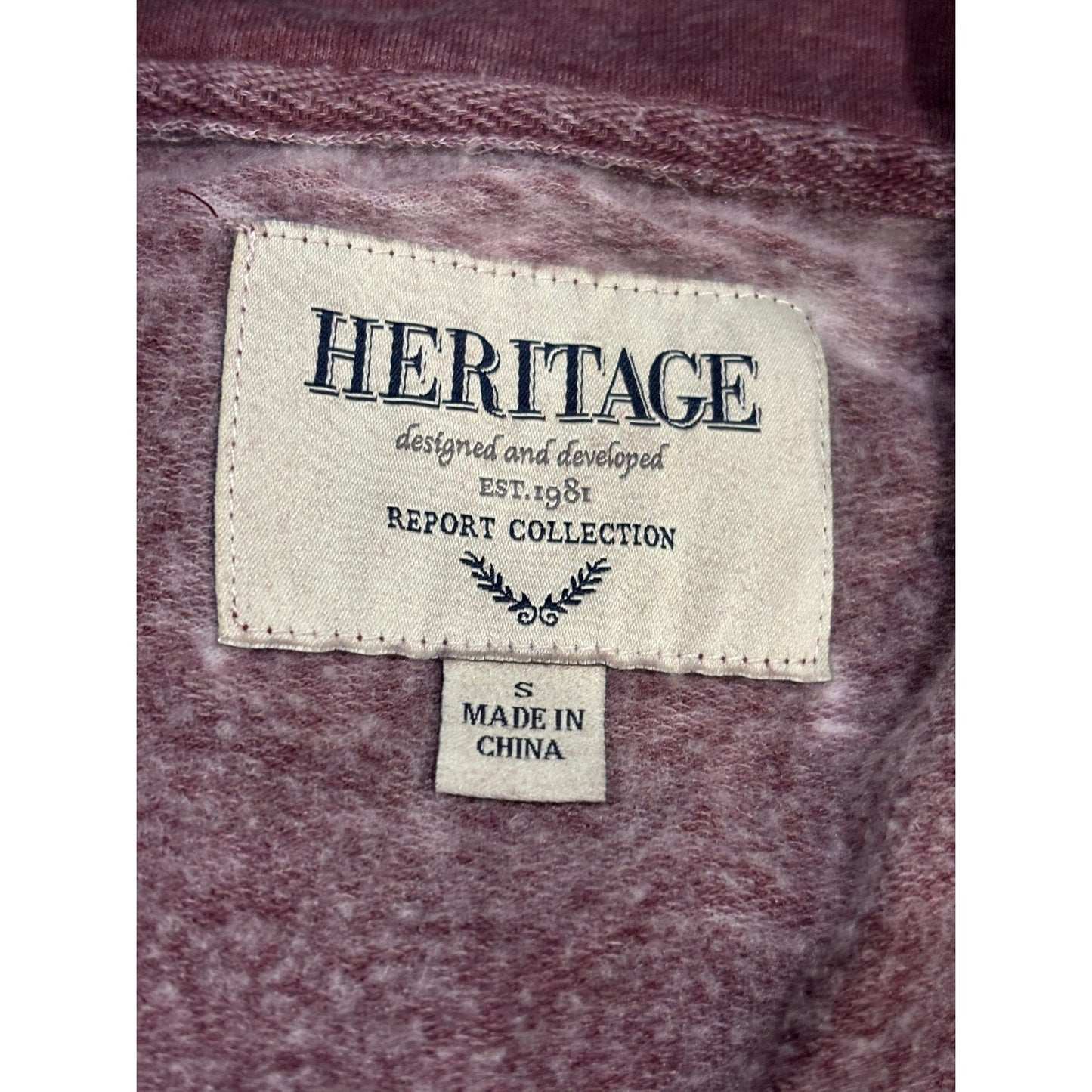 Heritage Report Collection Quarter Zip Sweatshirt Lot SZ S